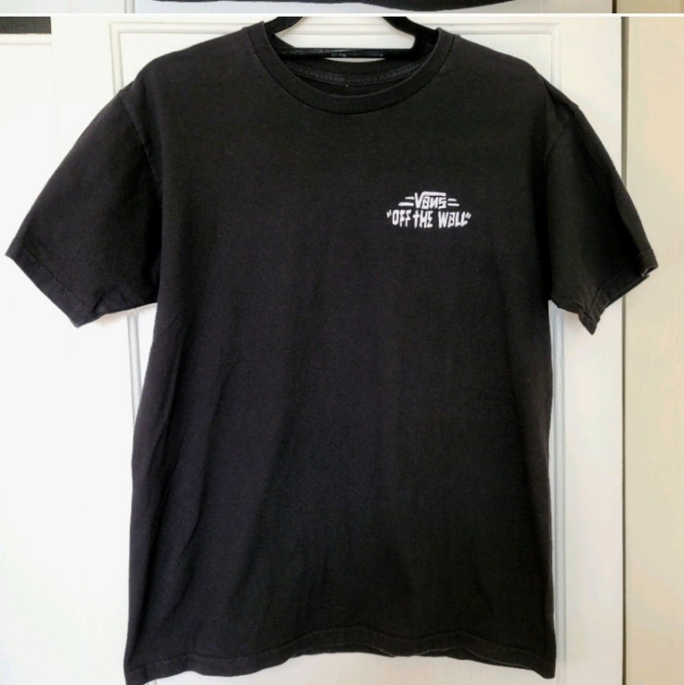 VANS Basic Black Graphic T-shirt size Medium